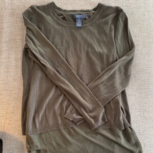 Verve Blues Olive Green Women's Top